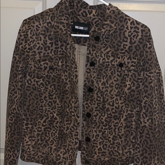 NWT Leopard Denim Jacket - Picture 1 of 3